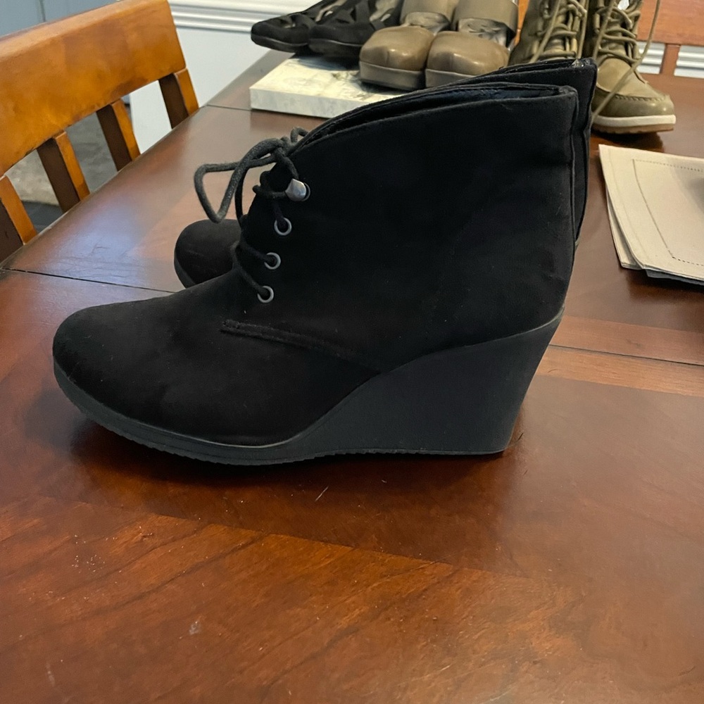 Black ankle boots